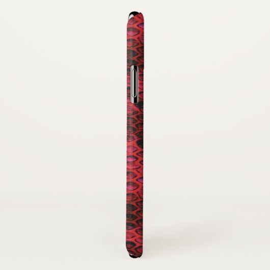 Venom Red en Black Snake Skin Pattern Case-Mate iPhone Case (Achterkant / rechts)