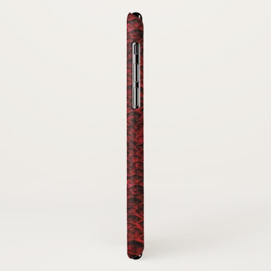 Venom Red en Black Snake Skin Pattern Case-Mate iPhone Case (Achterkant/links)