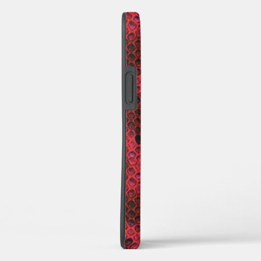 Venom Red en Black Snake Skin Pattern Case-Mate iPhone Case (Achterkant / Rechts)