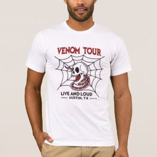 Venom Tour – Gothic rock-geïnspireerd T-shirt ontw