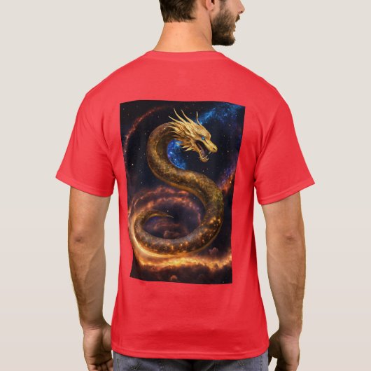 "Venom Vogue: Sensationeel Snake Design T-shirt" T-shirt (Achterkant)