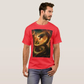"Venom Vogue: Sensationeel Snake Design T-shirt" T-shirt (Voorkant volledig)