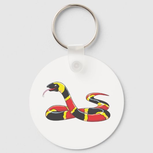 Venomous Eastern Coral Snake Sleutelhanger (Voorkant)
