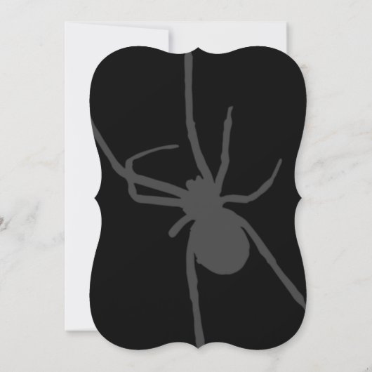 Venomous - Eenvoudig legant gothic Wedding Invitat Kaart (Achterkant)