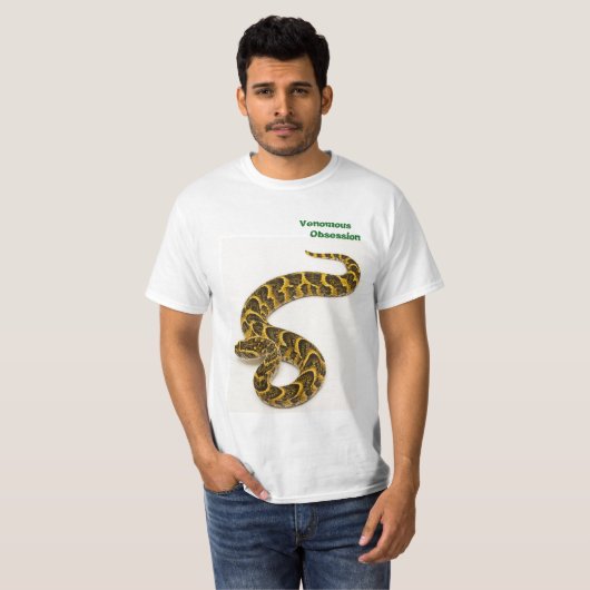 Venomous Obsessie Puff Adder T-shirt (Voorkant volledig)