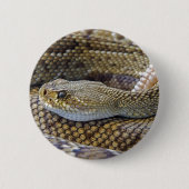 Venomous Rattle Snake Ronde Button 5,7 Cm (Voorkant)