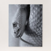 Venomous Rattlesnake in Monochrome, Jigzaag Puzzle Legpuzzel (Verticaal)