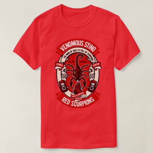 Venomous Scorpion T-shirt (Design voorkant)