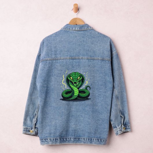 Venomous Snake – Danger and Precision Denim Jacket (Hangar)