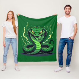 Venomous Snake – Danger and Precision Fleece Deken
