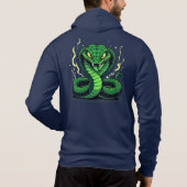 Venomous Snake – Danger and Precision Hoodie (Achterkant)