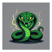 Venomous Snake – Danger and Precision Perfect Poster (Voorkant)