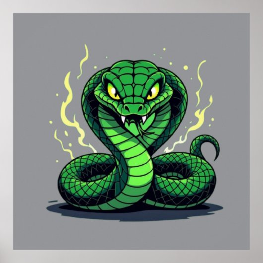 Venomous Snake – Danger and Precision Poster (Voorkant)