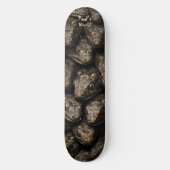 Venomous snake heads in gold & black dark persoonlijk skateboard (Voorkant)