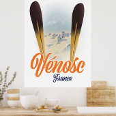 Vénosc, France Ski poster (Keuken)