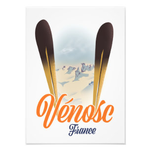 Vénosc, Frankrijk Ski poster