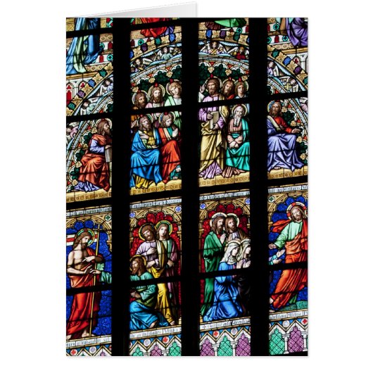 Venster 1/3 kleurrijk Glas in lood (Voorkant)