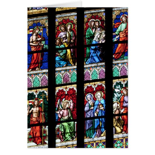 Venster 2/3 kleurrijk Glas in lood (Voorkant)