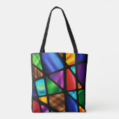 Venster abstract Glas in lood Tote Bag (Achterkant)