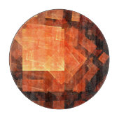 Venster Abstracte lichte Art Cirkel Snijplank (Voorkant)