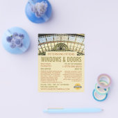 Venster Arch, Venster & Deuren Fitter Company Flyer (Enkel)