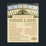 Venster Arch, Venster & Deuren Fitter Company Flyer<br><div class="desc">De Arch van het venster,  het Bedrijf van de Fitter van het Venster & van de deur Adverteren Flyer door de Opslag van het Visitekaartje.</div>