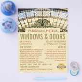 Venster Arch, Venster & Deuren Fitter Company Flyer (Enkel)