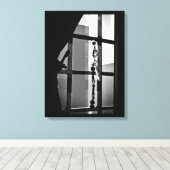 Venster Art. Canvas Afdruk (Insitu (Houten vloer))