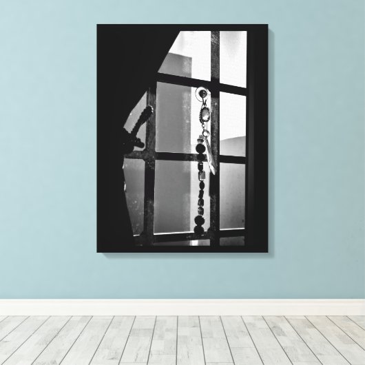 Venster Art. Canvas Afdruk (Insitu (Houten vloer))