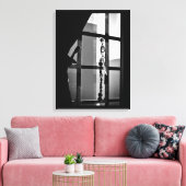 Venster Art. Canvas Afdruk (Insitu (Woonkamer))