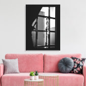 Venster Art. Canvas Afdruk (Insitu (Woonkamer))