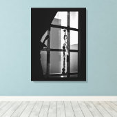 Venster Art. Canvas Afdruk (Insitu (Houten vloer))