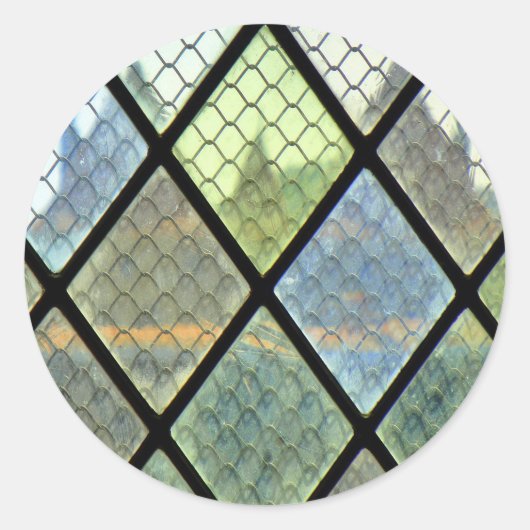 Venster Art. Ronde Sticker (Voorkant)
