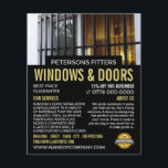 Venster & Bars, Venster & Deuren Fitter Company Flyer<br><div class="desc">Venster & Bars,  Venster & Deuren Fitter Company Adverteren Flyer door de Opslag van het Visitekaartje.</div>