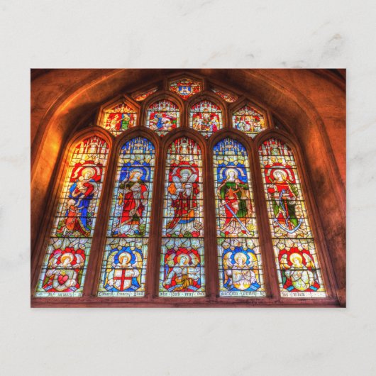 Venster Bath Abbey Glas in lood Briefkaart (Voorkant)