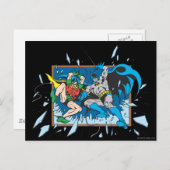 Venster Batman en Robin Shatter Briefkaart (Voorkant / Achterkant)