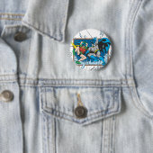 Venster Batman en Robin Shatter Ronde Button 5,7 Cm (In situ)