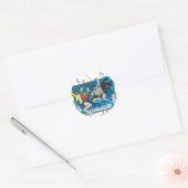 Venster Batman en Robin Shatter Ronde Sticker (Envelop)