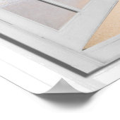 Venster Beach and Ocean Uitzicht Faux Poster (Hoek)