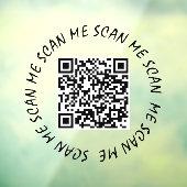 Venster bellen - Je QR-code scannen op mij Raamsticker (Vel 3)