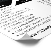 Venster bij nacht, Adverteren de Reiniging van het Poster (Hoek)