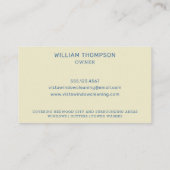 Venster  blauw en rood Visitekaartje reinigen (Achterkant)