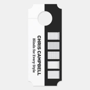 Venster Blinds Aangepaste QR Deurhanger