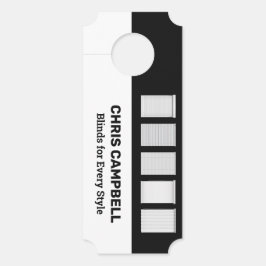 Venster Blinds Aangepaste QR Deurhanger