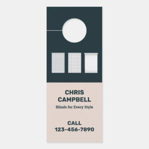 Venster Blinds Aangepaste QR Deurhanger