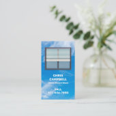 Venster Blinds Aangepaste QR Visitekaartje (Staand voorkant)