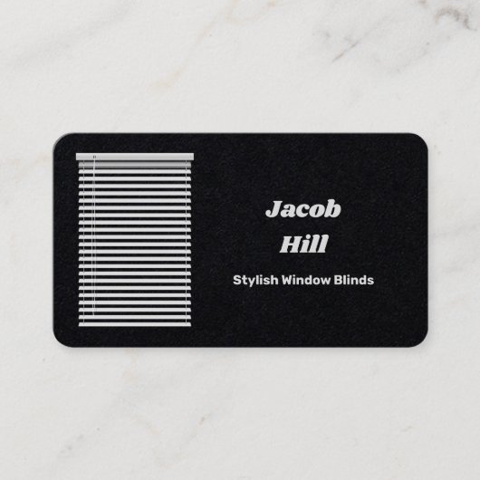 Venster Blinds Aangepaste QR Visitekaartje (Voorkant)