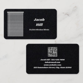 Venster Blinds Aangepaste QR Visitekaartje