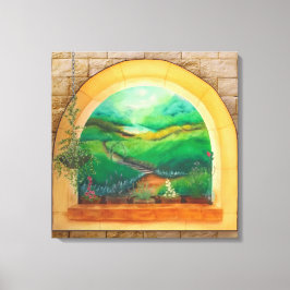 Venster Canvas Afdruk