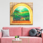 Venster Canvas Afdruk (Insitu (Woonkamer))